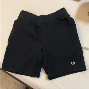 Black Champion Fabric Shorts